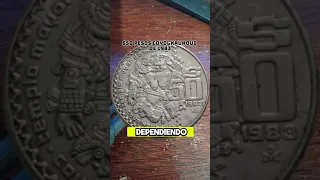 $50 Pesos Coyolxauhqui de 1983,precio Marzo 2024