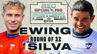 Ethan Ewing vs Deivid Silva | MEO Rip Curl Pro Portugal 2024 - Round of 32 Heat Replay