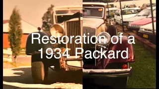 Restoration of a 1934 Packard 1100 Sedan - images from over the years.