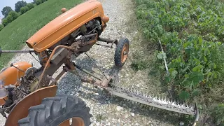 [POV] Fiat 211r - Barra falciante Pietro Laverda - falciatura - mowing - old style