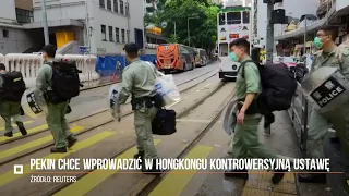 Chiny chcą wprowadzić w Hongkongu ustawę o bezpieczeństwie narodowym. Aktywiści wzywają do protestów