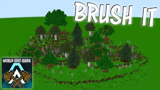 How to use Brushes in WorldEdit | Minecraft WorldEdit Guide (Ep5)