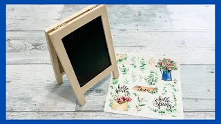 Dollar Tree Chalkboard Makeover || Spring Decor || Just 1 Quick & Easy Craft