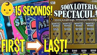 FIRST and LAST PAYS! 💰 $160/Tickets + 👶 15 Seconds 🔴 TEXAS LOTTERY Scratch Offs