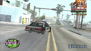 Gang Wars with a 4 Star Wanted Level - part 21 - GTA San Andreas - from the FPV Starter Save