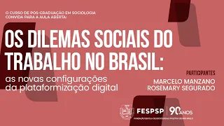 Os dilemas sociais do trabalho no Brasil: as novas configurações da plataformização digital