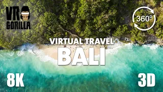 Bali, Indonesia Guided Tour in 360 VR (short)- Virtual Travel - 8K Stereoscopic 360 Video