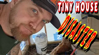 THIS IS SO BAD!!  | tiny house | off-grid cabin build, how-to, tile, waterproofing, DIY, shower