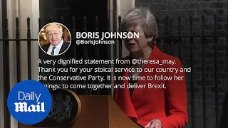 Politicians reacts to Theresa May's resignation