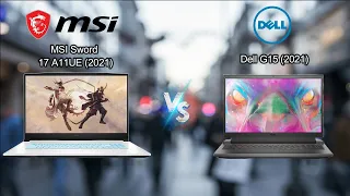 MSI Sword 17 A11UE (2021) vs Dell G15 (2021) | Another RTX 3050Ti laptops.