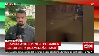 Ce amendă uriașă a primit responsabilul pentru poluarea râului Bistrița