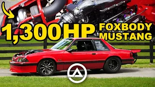 1300 hp Single Turbo Fox Body Mustang