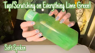 ASMR * Lime Green Color Theme! * Fast Tapping & Scratching * Soft Spoken* ASMRVilla