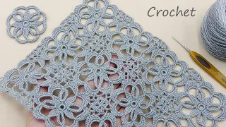 Ажурный КВАДРАТНЫЙ МОТИВ вязание крючком Easy Crochet square motifs