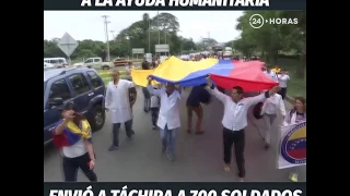 CRISIS VENEZUELA / MADURO REFUERZA BLOQUEO A LA AYUDA HUMANITARIA | 24 Horas TVN Chile