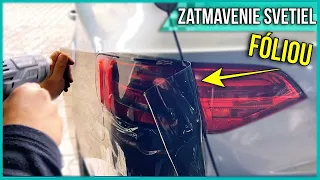 🚙  Zatmavenie Svetiel Fóliou ! / Audi A4 b8 / Tuning /