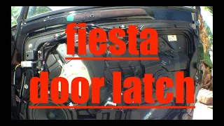 FOLLOW REPLACEMENT front passenger door latch Ford Fiesta √ Fix it Angel