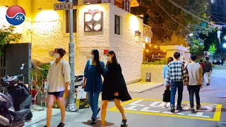 [4K] Seoul Walk - Nearby Itaewon. Hannam-dong Cafe Street, 4K Seoul Korea Night Walk.