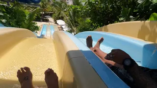 Slide at water park