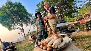 Cooking on top of a mountain w/​⁠​⁠@baguiomountainman! #filipinofoodforward 🇵🇭🔥🌊