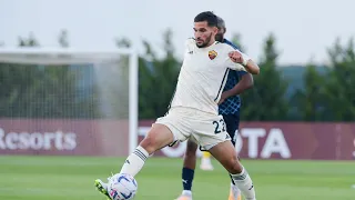 Houssem Aouar's Debut Game For Roma