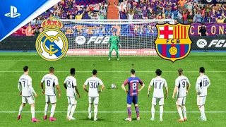 FC 24 | Ronaldo Messi Neymar Mbappe Haaland Vinicius vs FC Barcelona | Penalty Shootout - PS5