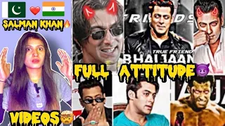 Pakistani Reaction On Salman Khan Attitude videos🔥💪|| Salman Khan Destroyed Everyone part 3😈