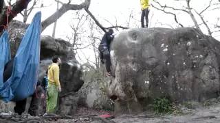 Bouldering in Winter- Fontainebleau