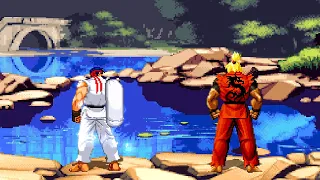 RYU ICE POWER VS DRAGON KEN! THE CRAZIEST FIGHT YOU WILL SEE IN YOUR LIFE!