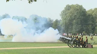 Gun salute marks King Charles III accession to British crown | AFP