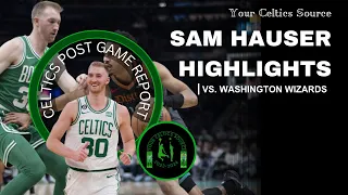 Sam Hauser Highlights at Washington Wizards | March 17, 2024
