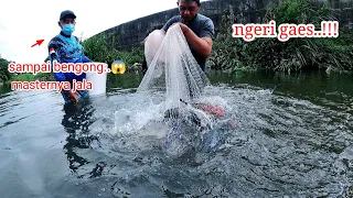 sampai bengong masternya jala..😱 ||  ngeri gaes..!!! jala ikan di sungai taiwan || net fishing