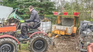 Tz4k Traktor im Einsatz, ich berge zwei Anhänger