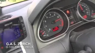 Audi Q7 4.2 FSI V8 Quattro 350 PS 0-100 & 0-60 km/h acceleration