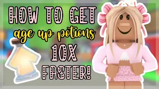 How to get AGE UP POTIONS 10X faster! 🤑#roblox#adoptme