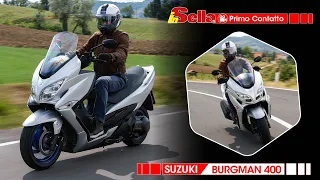 Suzuki Burgman 400 2022, la prova nel traffico e fuori città