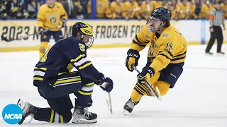 Quinnipiac vs. Michigan: 2023 NCAA Frozen Four semifinal highlights