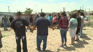 Families of murder victims meet for first time at crime scene