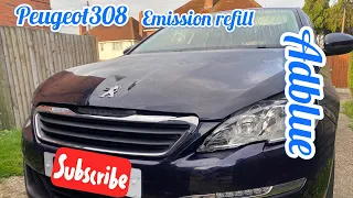 Peugeot 308 mk2 emission fluid refill (ADBLUE)