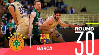 Barca wins in Athens to get a playoffs spot!| Round 30, Highlights | Turkish Airlines EuroLeague