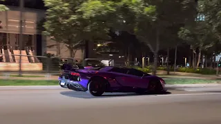 Lamborghini Aventador SVJ Roadster com escape Secret Weapon Acelerando na Faria Lima *João Vilkas*