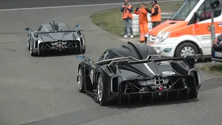 8x Pagani Huayra R - BRUTAL 9000rpm NA V12 Exhaust SOUND at Nürburgring! Revs, Fly Bys and More!