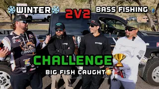 Epic Winter 2v2 Bass Fishing Showdown!