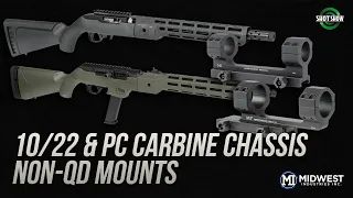 Midwest Industries 10/22 & PC Carbine Chassis and Non-QD Mounts - SHOT Show 2020