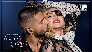 Maluma Shares Passionate Kiss With His Mother