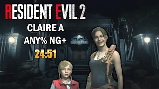 Resident Evil 2 Remake Speedrun Claire A Any% 24:51 [Former World Record]