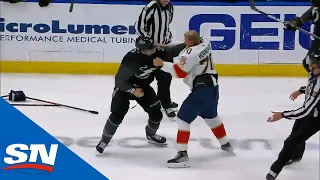 Brayden Point Drops The Gloves With Patric Hornqvist In Rare Fight