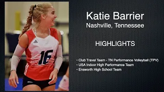 Katie Barrier • Libero DS • Class of 2023