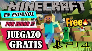 😱TRUCO!!! MINECRAFT en ESPAÑOL GRATIS  ⚠por ERROR o BUG ⚠para PS4 y 🖐SALUDOS 🖐a SUSCRIPTORES