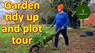 Gamekeeper's Cottage Diaries - Episode 15 - Garden tidy up and plot tour - February 2024 【4K】